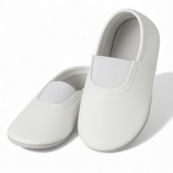 Білі чешки з натуральної шкіри — комфорт і стиль щодня